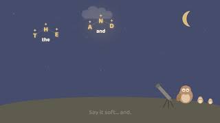 Star Words ⭐ Sight Words in the Night Sky (the, and, you, see) | Gentle Letters screenshot 1