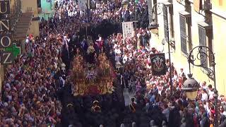 Procesión de los pasos 2017 (completa) entrando en la calle Ancha (JHS León))