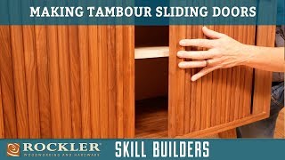 How to Make a Sliding Tambour Door | Rockler Skill Builder