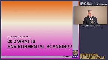 Topic 20.2 What is environmental scanning? - Overview
