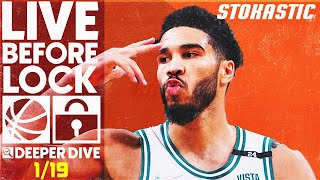 NBA DFS Deeper Dive \& Live Before Lock (Thursday 1\/19\/23) | DraftKings \& FanDuel NBA Lineups