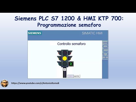Tia Portal HMI KTP 700: Programmazione semaforo con Siemens PLC S7 1200