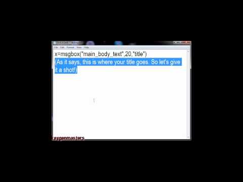 KGM - Infotalk with Stryker - how to make a .vbs script/popup