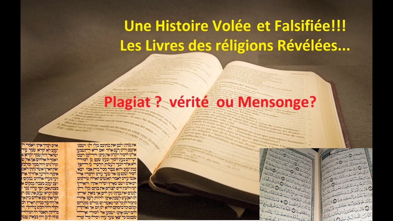 La Bible le grand plagiat et la grande falsification.!!?