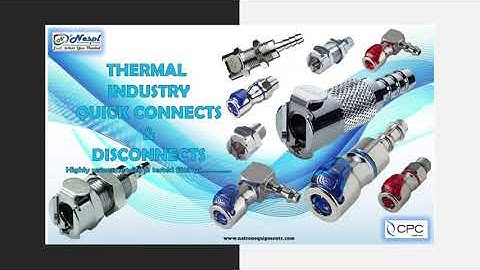 CPC Quick Connect & Disconnect Fittings