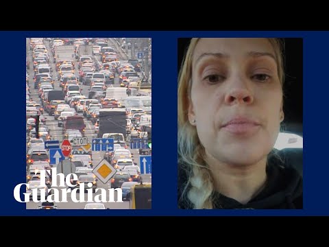 Ukrainians record messages from their cars as they flee war: &#039;I don&#039;t want to leave&#039;