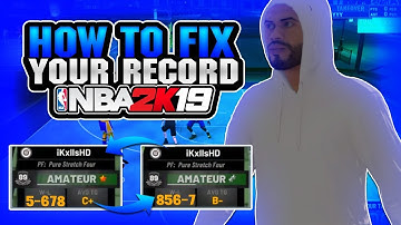 HOW TO FIX YOUR RECORD AND WIN MORE GAMES IN NBA 2K19! HOW TO WIN EVERY GAME! NEVER LOSE AGAIN!