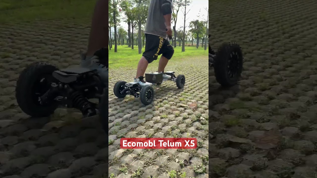 Big tires off road electric skateboard with suspension system 