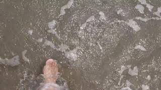 Clear water in Galveston, TX.