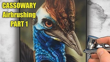Airbrush Step by Step - Cassowary Part 1