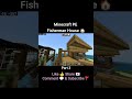 Minecraft PE Fisherman House 🏠 #minecraft #shorts #viral #shortsfeed
