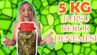 SALATALIK TURŞUSU CHALLENGE!-1 GALLON JAR of PICKLES CHALLENGE/YouTube Kapanıyor Mu?