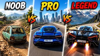 NOOB vs PRO vs LEGEND Car Racing 🚗🔥 | 3D Car Racing Challenge screenshot 1