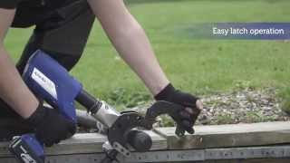 Comparison of manual vs battery-powered tools for cable cutting from Klauke