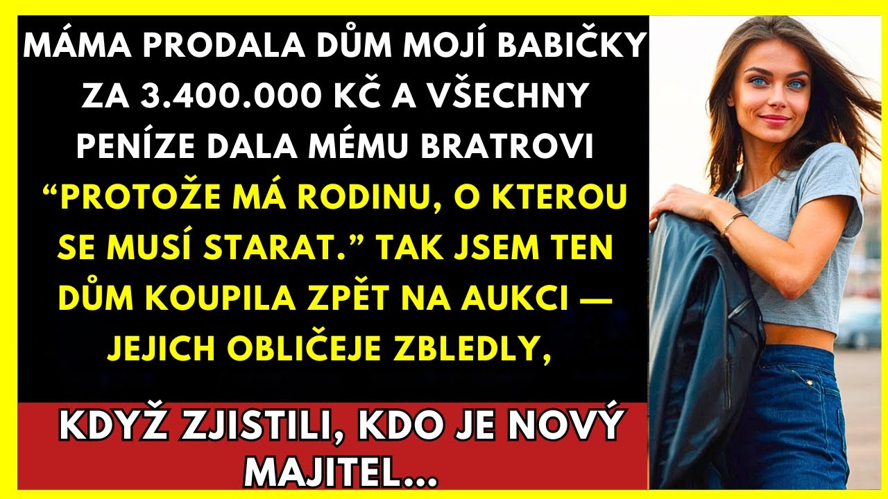 V úterý ráno mi zavolali, že babička zemřela. Sedm let jsem se nevrátila do domu, který mi odkázala – a který mi máma s bratrem prodali bez mého vědomí, aby mu koupili člun. Včera jsem ten dům...