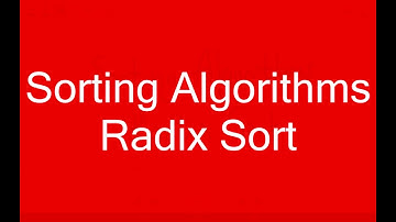 Radix Sort in 16 Minutes