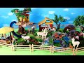 Fun Treehouse Farm Diorama and Barn Animal Figurines