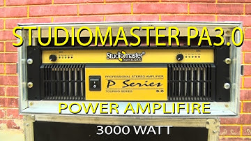 Studiomaster PA 3.0 I Dual Chanel Power Amplifier I 3000 Watt I DJ & Live  Amplifier