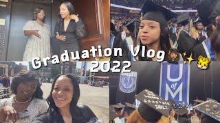 2022 COLLEGE GRADUATION VLOG👩🏽‍🎓| University of Memphis✨grwm+ graduation party🥳