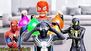 Siêu Nhân Nhện Đột Nhập Hang Ổ Tội Phạm Và Báo Thù || Spider-Man Family