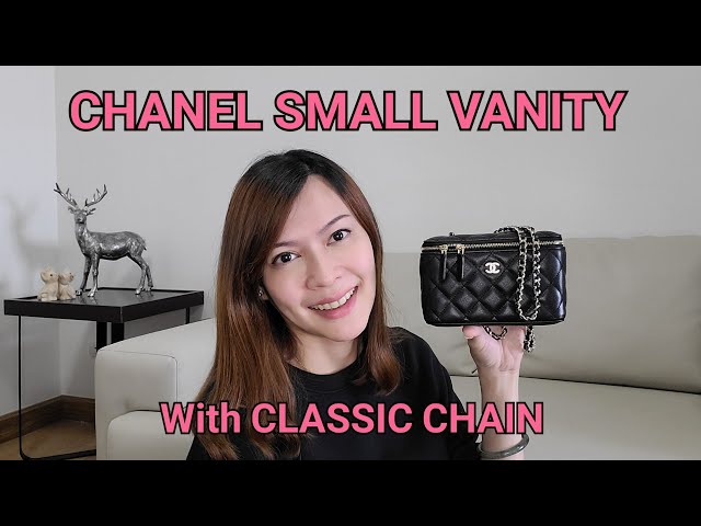 Chanel Small Vanity with Chain vs. Chanel Mini Vanity with Chain + Mod  Shots