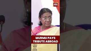 #President #DroupadiMurmu Observes Silence in #Botswana for #Victims of #DelhiTerrorAttack | #shorts