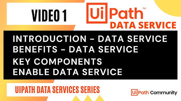 1. Data Service in UiPath | Introduction | Components | Enable Data Service | Benefits | UiPath |RPA