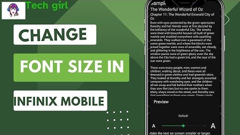 Infinix mobile mein font size ko chota ya Bada kaise karen | font size increase or decrease