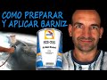 como preparar y aplicar un barniz glasurit 2a1 con pistola Auarita pico 1,4