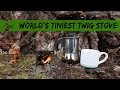 World's Tiniest Twig Stove Meets Tiny Espresso Pot - Bushcraft Essentials Pocket Micro EDC Stove