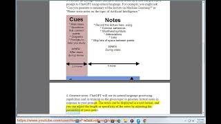 Make ChatGPT produce lecture notes