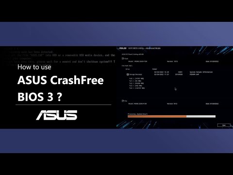 How to Use ASUS CrashFree BIOS 3 ? | ASUS SUPPORT