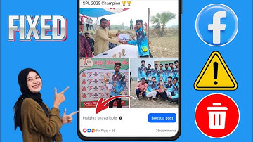 How to Remove Insights Unavailable on Facebook (2025) | Remove Insights Unavailable Facebook