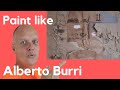 Paint like Alberto Burri art – Italian Modern art – Cardboard collage