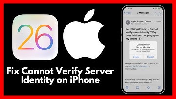 How to fix cannot verify server identity on iPhone | Easy step by step guide