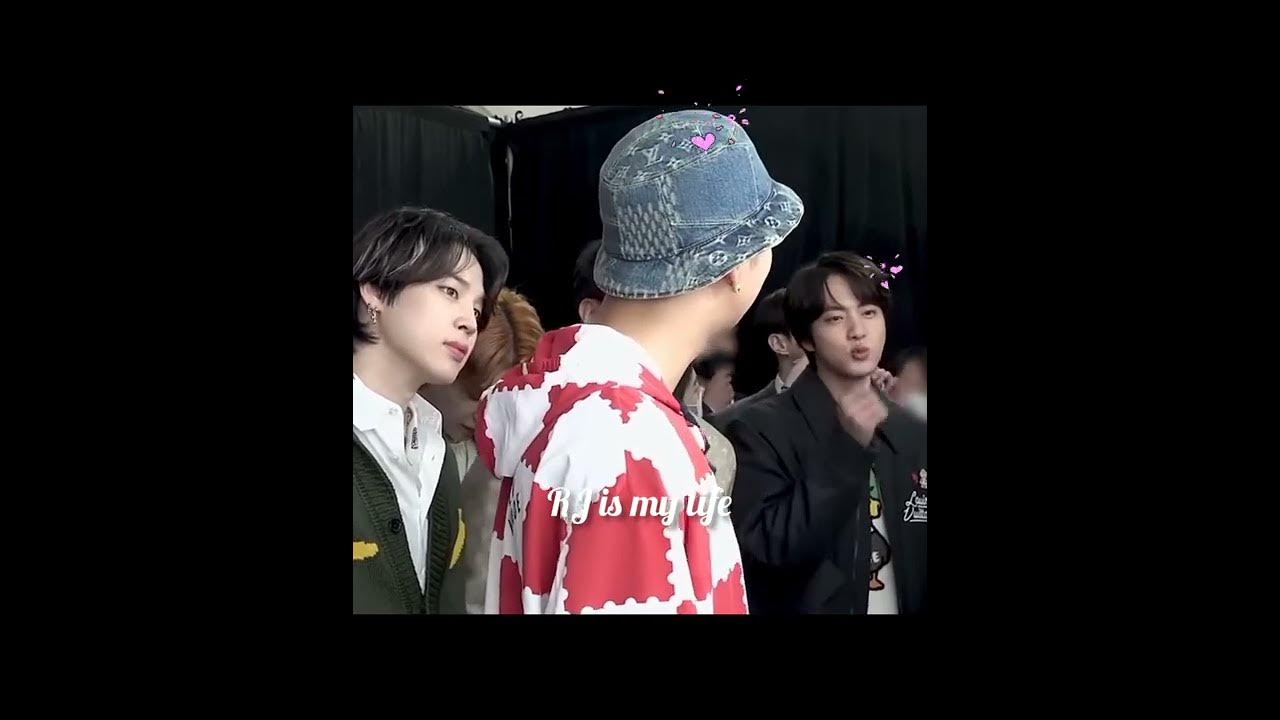 How Jimin is watching Namjin's romantic💞 moment👀😁💜#namjin# bts#rm#jin#jimin#short