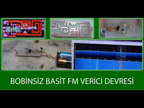 Bobinsiz Basit FM Verici Devresi | Simple FM Transmitter without coil