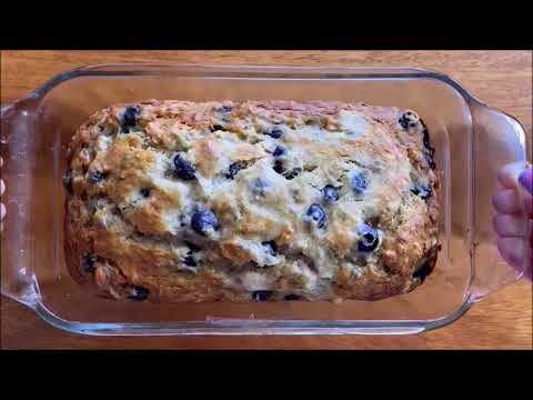 The BEST Blueberry Banana Bread - Healthy Breakfast Recipe!