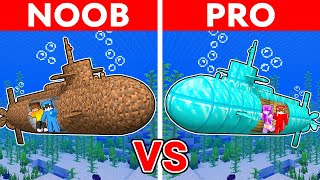 Minecraft NOOB vs PRO: Casa SUBMARINO Secreta Más Segura