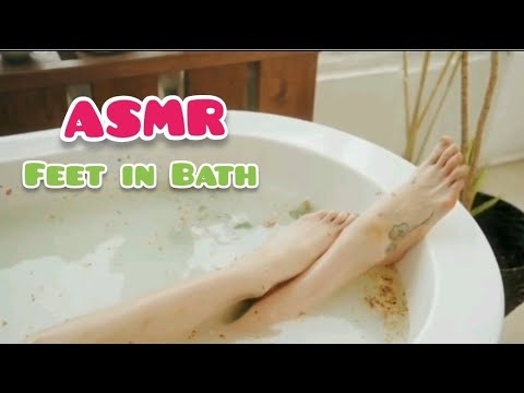 Feet in bath #asmrfeet #satisfyingvideo #feet