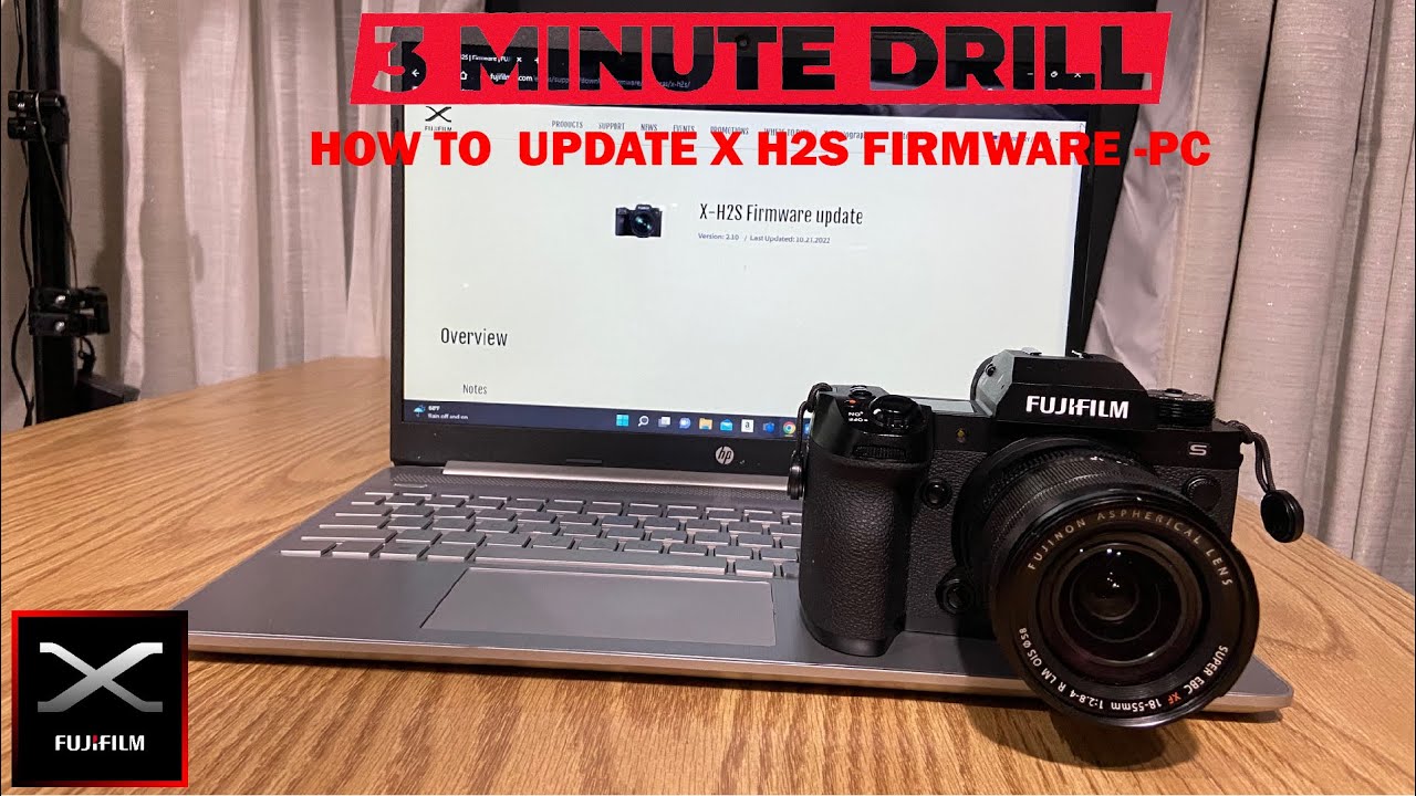 Fujifilm X H2S How To Update Firmware with PC YouTube