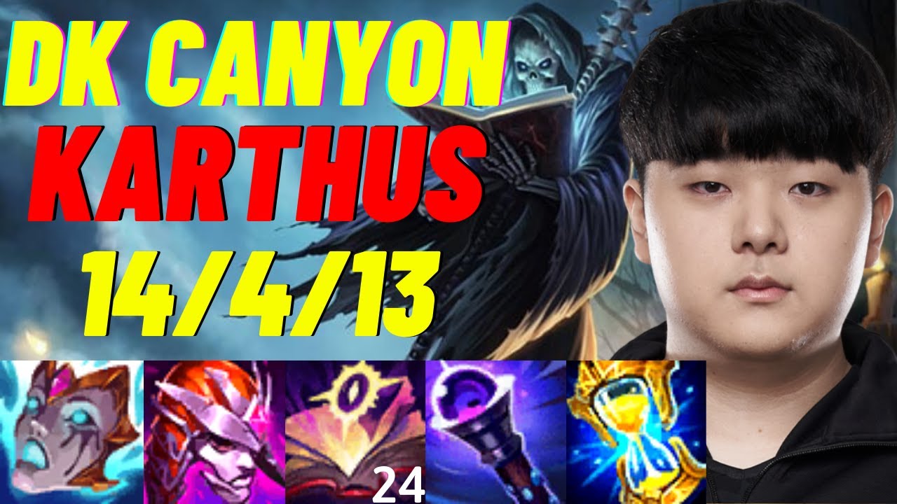 DK CANYON PLAYS KARTHUS VS LILLIA JUNGLE |KR CHALLENGER PATCH 11.5| [League of Legends] FullGameplay