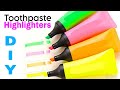 Toothpaste Highlighter DIY | How to make highlighter pen /Easy craft ideas | paper crafts for school