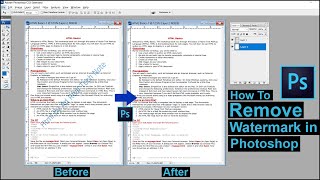Remove Watermark in Adobe Photoshop Hindi Tutorial !
