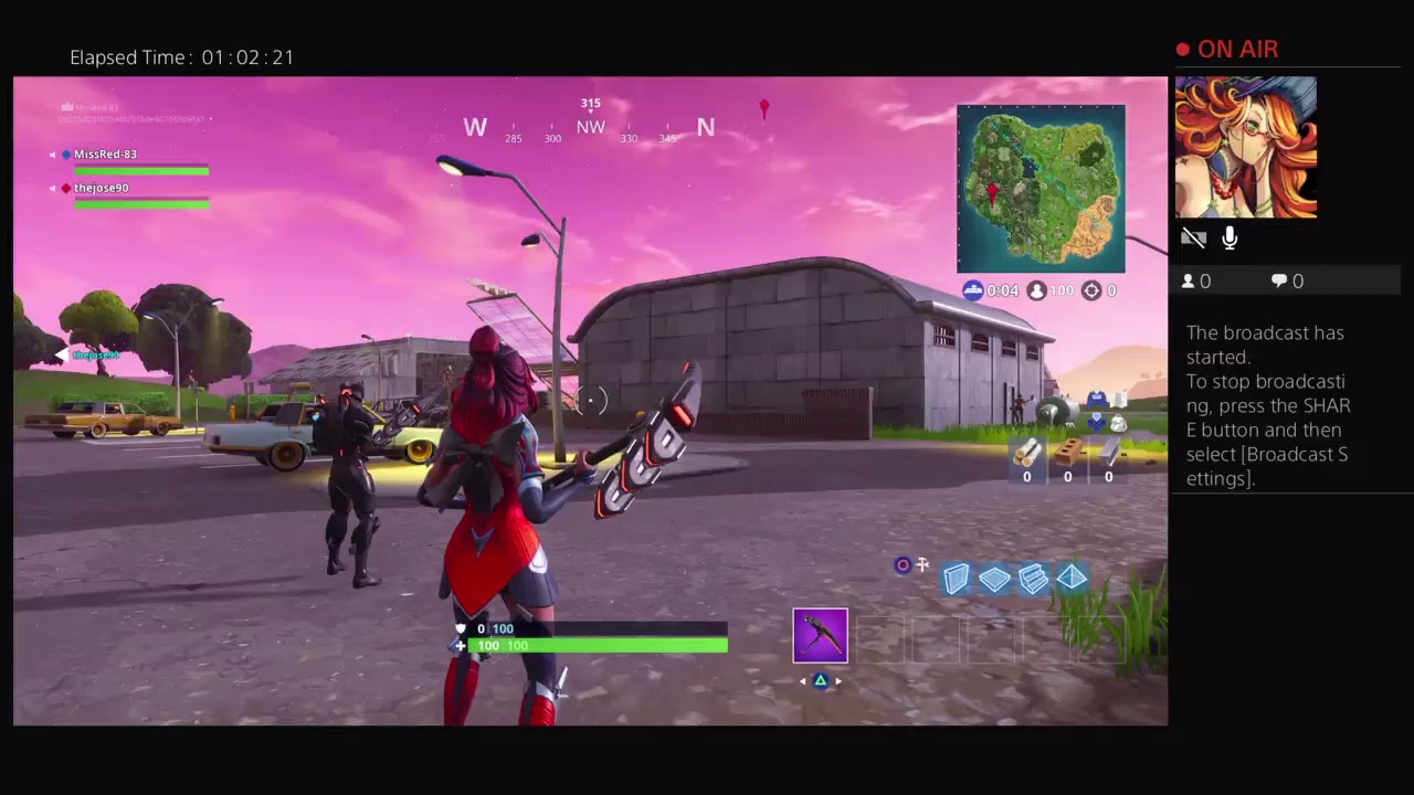 MissRed-83's Live PS4 fortnite