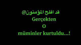 Müminun süresi