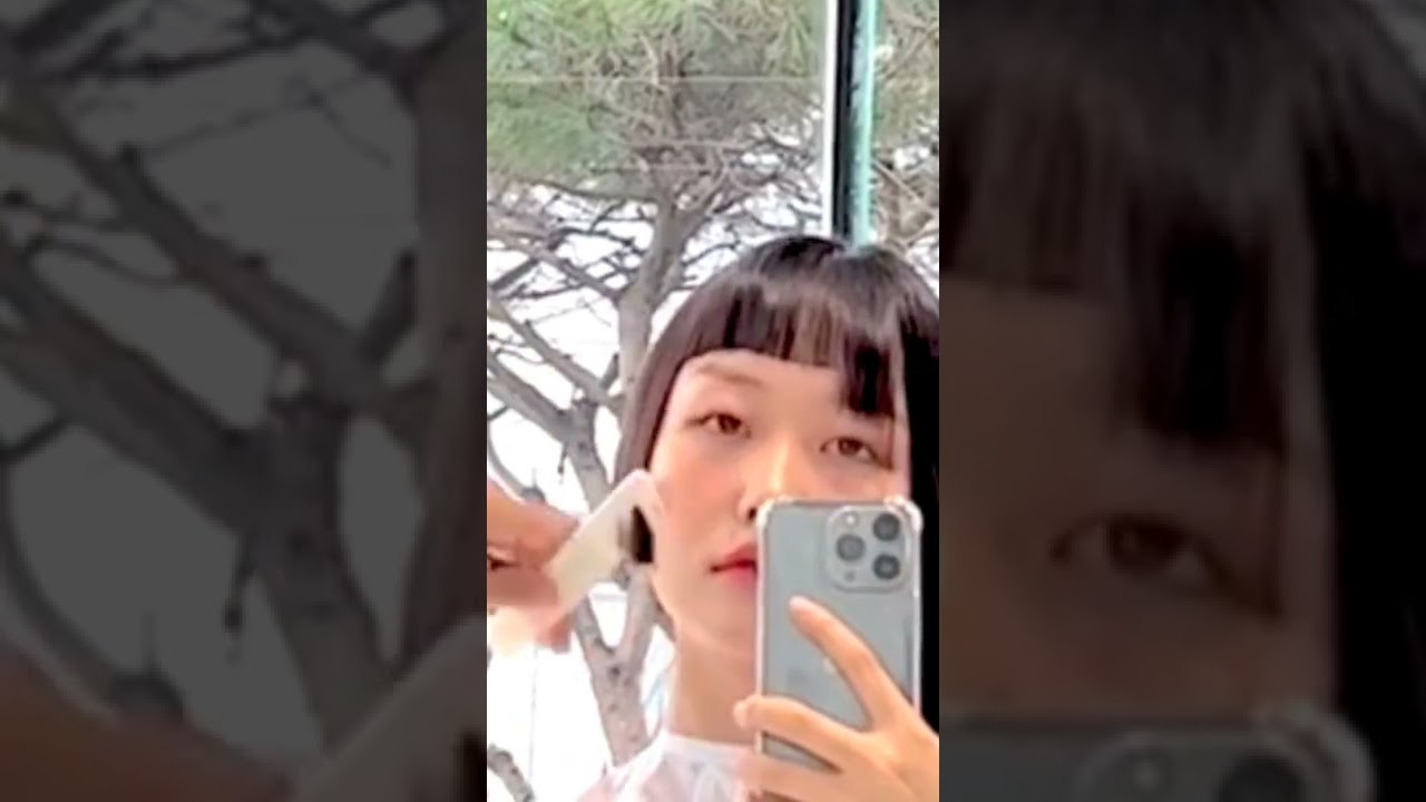 【バッサリヘアカットシリーズ】綺麗な黒髪をバッサリ姫カット!!容赦なくハサミが、、、