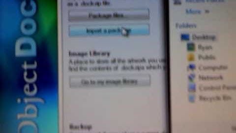 Object Dock Background Change