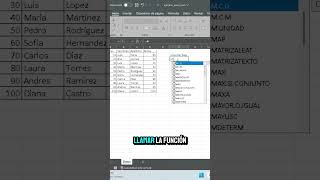 Función MIN en excel #excel #funcionesexcel #tips #formulasexcel #tablashorts #microsoftexcel