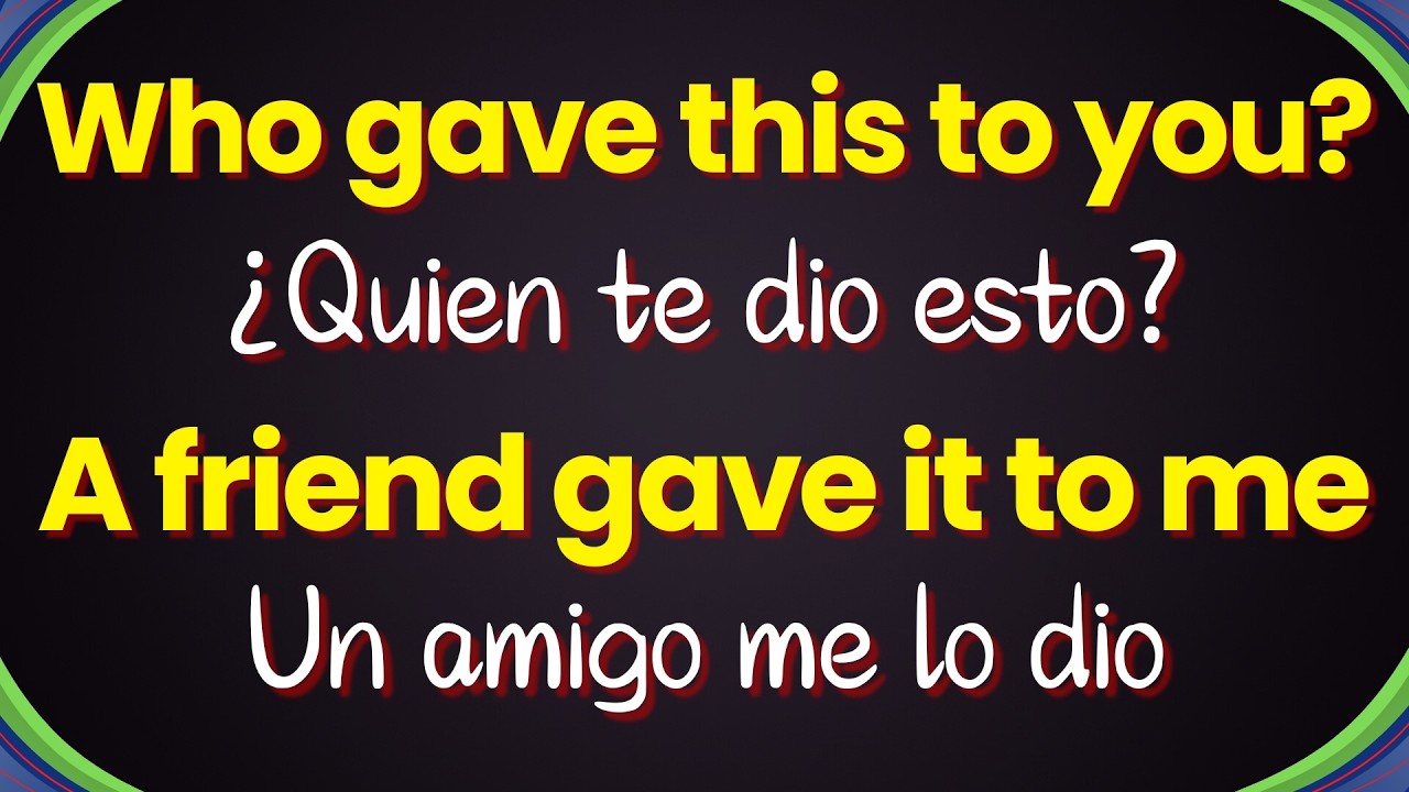 APRENDE INGLES ESCUCHANDO | 📽️ FRASES UTILES PARA EDUCAR TU OÍDO 